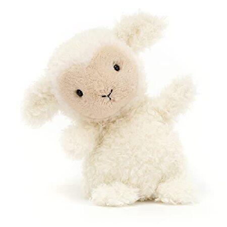 Jellycat リトルラム ぬいぐるみ 7インチ | 羊と羊のぬいぐるみ | クラシックな子供用ギフト