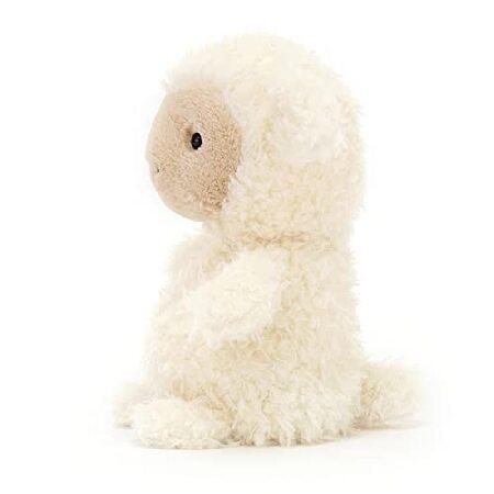 Jellycat リトルラム ぬいぐるみ 7インチ | 羊と羊のぬいぐるみ | クラシックな子供用ギフト