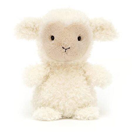 Jellycat リトルラム ぬいぐるみ 7インチ | 羊と羊のぬいぐるみ | クラシックな子供用ギフト