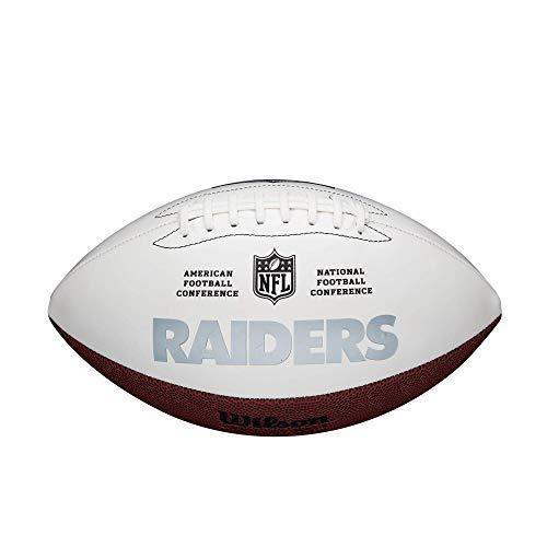 WILSON NFL ライブシグネチャー サイン入りフットボール - 公式サイズ ラスベガス・レイダース｜awa-outdoor｜02