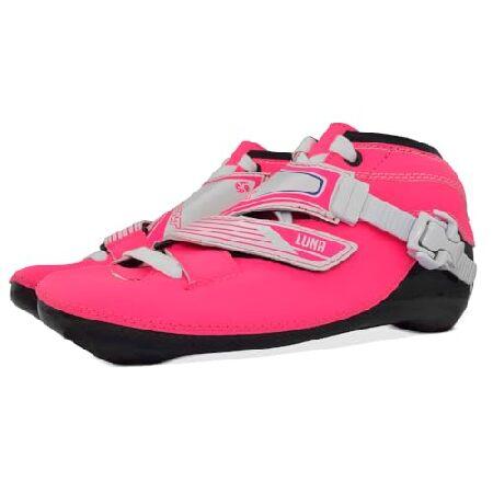 Bont Inline Speed Skating Racing - Lunaスケートブーツ + 2PF 6061フレーム + エレメンタルホイール + ABEC7ベアリング - ユース - 男の子 - ガールズ - メン_4