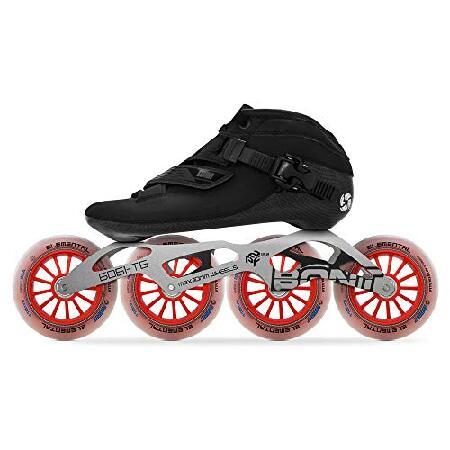 Bont Inline Speed Skating Racing - Lunaスケートブーツ + 2PF 6061フレーム + エレメンタルホイール + ABEC7ベアリング - ユース - 男の子 - ガールズ - メン_3