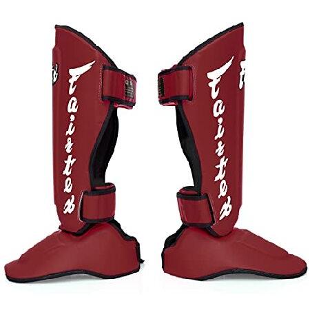 Fairtex ムエタイ シンガード SP7 ブラック シン保護 ムエティア MMA K1用 S レッドの画像