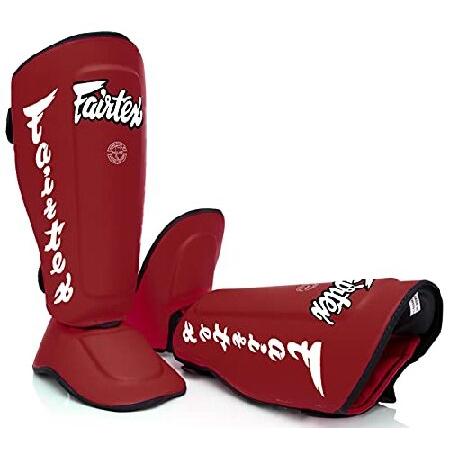 Fairtex ムエタイ シンガード SP7 ブラック シン保護 ムエティア MMA K1用 S レッドの画像