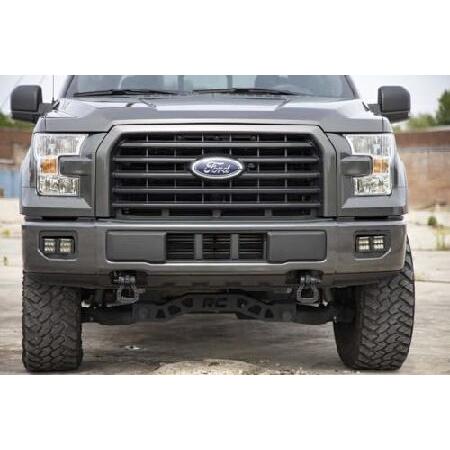 Rough Country LED Black Series Flood Fog Light Kit for 15-17 Ford F-150-70833_1