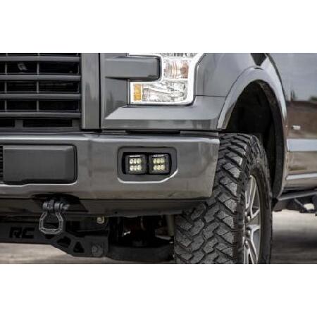 Rough Country LED Black Series Flood Fog Light Kit for 15-17 Ford F-150-70833_2