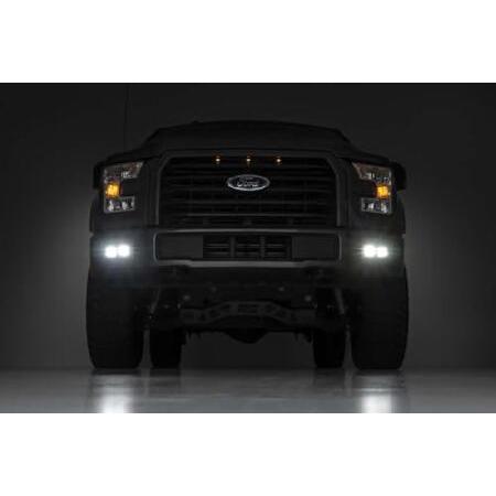 Rough Country LED Black Series Flood Fog Light Kit for 15-17 Ford F-150-70833_3