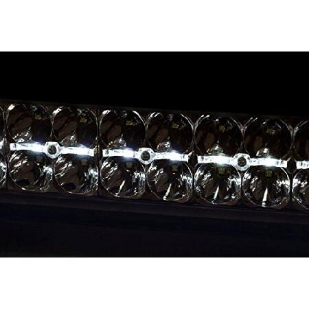 Rough Country 76.2 cm 2列カーブLEDライトバー ホワイトDRL - 300W、27000ルーメン CREE LED、スポットフラッドコンボビーム オフロードトラック、ジープ、UTV_1