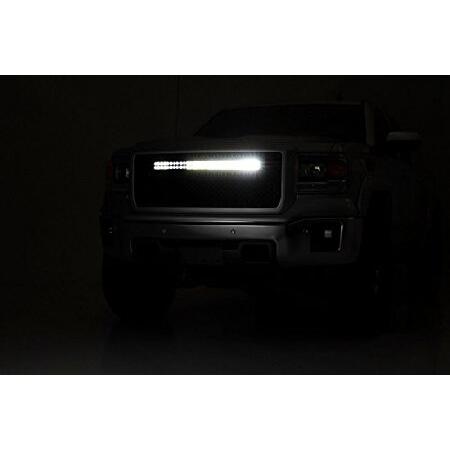 Rough Country 76.2 cm 2列カーブLEDライトバー ホワイトDRL - 300W、27000ルーメン CREE LED、スポットフラッドコンボビーム オフロードトラック、ジープ、UTV_5
