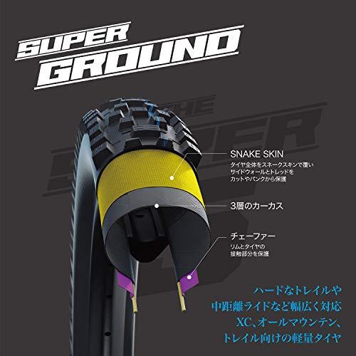 Schwalbe ユニ Nobby NIC Evo, Super Ground, TLEタイヤ、ブラック、60-559｜awa-outdoor｜05