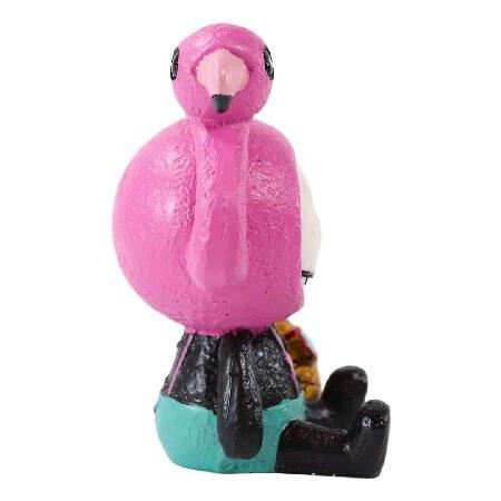 Ebros Gift Furry Bones トロピカル ピナ コラーダ パイナップル ピンク フラミンゴ コスチューム スケルトン モンスター コレクターアイテム ハロウィン マカブ_4