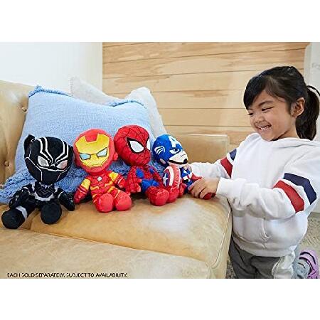 Marvel Plush Character Figure， 8-inch Ironman Super Hero Soft Doll in Fun-to-Touch Fabrics， Collectible Gift for Kids ＆ Fans Ages 3 Years Old ＆ Up_3