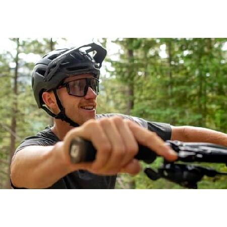 Julbo Fury パフォーマンスサングラス、マットダークブルー/グリーン/グレーフレーム - スモークレンズ、レッドミラー付き_5