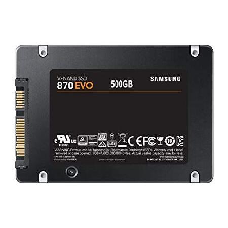 SAMSUNG 870 EVO SATA SSD 500GB 2.5” Internal Solid State Drive, Upgrade PC or Laptop Memory and Storage for IT Pros, Creators, Everyday Users, MZ-77Eの画像
