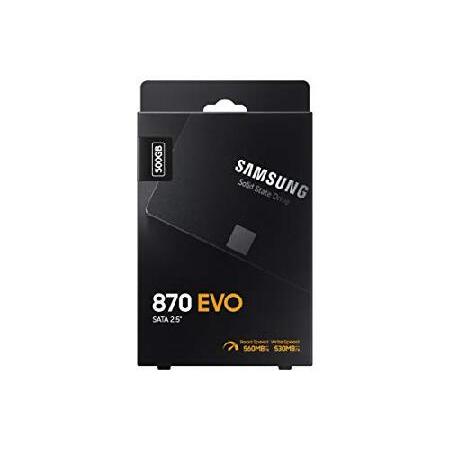 SAMSUNG 870 EVO SATA SSD 500GB 2.5” Internal Solid State Drive, Upgrade PC or Laptop Memory and Storage for IT Pros, Creators, Everyday Users, MZ-77Eの画像
