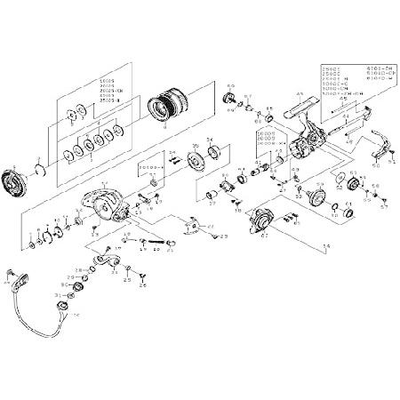 ダイワ(DAIWA) 純正パーツ 20 レブロス LT6000D-H スプール(2-6) 部品番号 6 部品コード 128D65