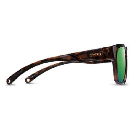 Smith レディース Rockaway スポーツ＆パフォーマンスサングラス， べっ甲/クロマポップガラス偏光グリーンミラー。， One Size