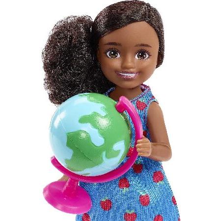 Barbie Chelsea Can Be Doll ＆ Playset， Brunette Teacher Small Doll with Removable Outfit ＆ 6 Career Accessories_2
