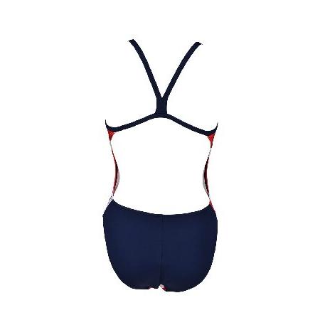 ARENA Women's Standard Print Challenge Back One Piece Swimsuit, Stars ＆ Stripes, 30_3