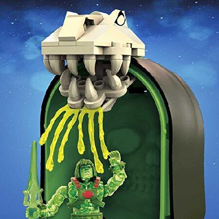 MEGA Construx Masters of the Universe Building Toys Set， Zombie He-Man Horde Pit with 70 Pieces， 1 Poseable Micro Action Figure and Slime Accessory， f_3