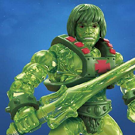 MEGA Construx Masters of the Universe Building Toys Set， Zombie He-Man Horde Pit with 70 Pieces， 1 Poseable Micro Action Figure and Slime Accessory， f_4