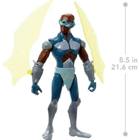 Masters of the Universe He-Man and The Stratos Large Figure with Accessory Inspired by Motu Netflix Animated Series, 8.5-in Collectible Toy for Kids Aの画像