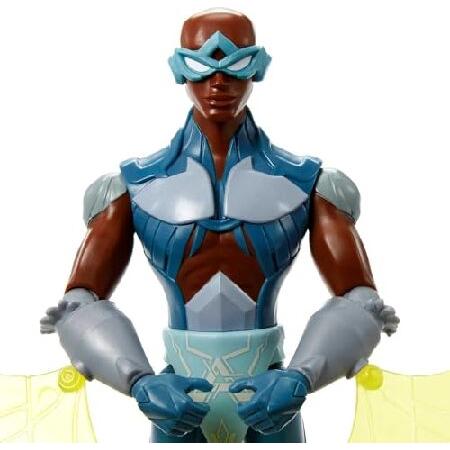 Masters of the Universe He-Man and The Stratos Large Figure with Accessory Inspired by Motu Netflix Animated Series, 8.5-in Collectible Toy for Kids Aの画像