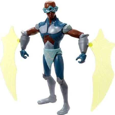 Masters of the Universe He-Man and The Stratos Large Figure with Accessory Inspired by Motu Netflix Animated Series, 8.5-in Collectible Toy for Kids Aの画像