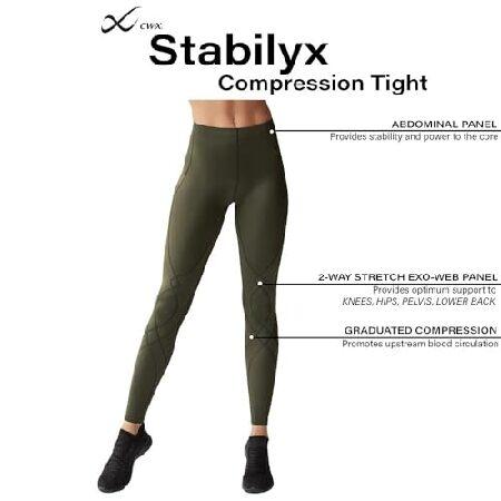 CW-X レディース Stabilyx ジョイントサポートコンプレッションタイツ， フォレストナイト， Medium_2