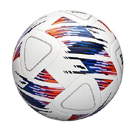 WILSON NCAA Vivido レプリカ サッカーボール サイズ4 ホワイト/オレンジ/パープルの画像