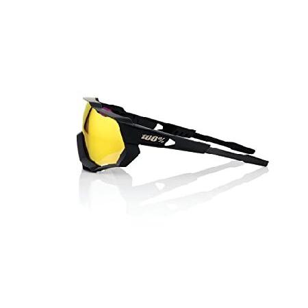 100%スピードラップ - ソフトタクトブラック - HiPER レッド マルチレイヤーミラーレンズ_2