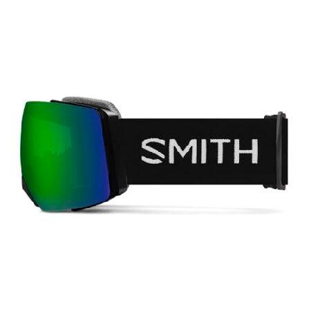 Smith I/O MAG XL スノーゴーグル (ワンサイズ、ブラック/ChromaPop サングリーンミラー+ボーナスレンズ)_1