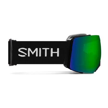 Smith I/O MAG XL スノーゴーグル (ワンサイズ、ブラック/ChromaPop サングリーンミラー+ボーナスレンズ)_3