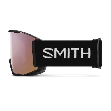 Smith Squad MAGスノーゴーグル(ブラック、ChromaPop Everyday ローズゴールドミラー+ボーナスレンズ)_1