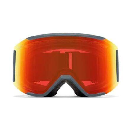 Smith Optics Squad MAGユニスノーウィンターゴーグル - スレート、ChromaPop エブリデイレッドミラー