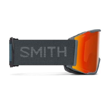 Smith Optics Squad MAGユニスノーウィンターゴーグル - スレート、ChromaPop エブリデイレッドミラー