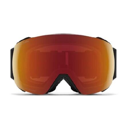 Smith Optics I/O MAGユニスノーウィンターゴーグル - ブラック、ChromaPop サンレッドミラー