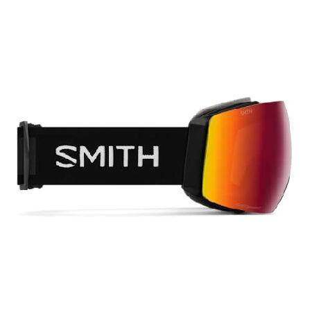 Smith Optics I/O MAGユニスノーウィンターゴーグル - ブラック、ChromaPop サンレッドミラー