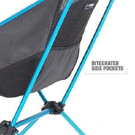 Helinox Chair Two | オリジナルから進化した軽量で収納可能なチェアツーは、サポート力を高めるために拡張された背もたれを備えています (ブラック+ポケット)_4