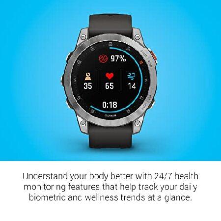 Garmin epix Gen 2, Premium active smartwatch, touchscreen AMOLED display, Adventure Watch with Advanced Features, Slate Steelの画像