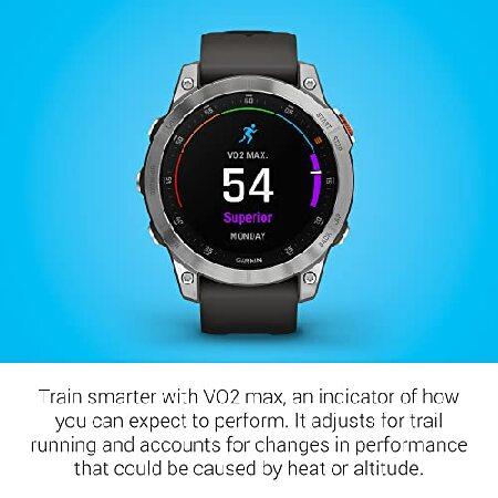 Garmin epix Gen 2, Premium active smartwatch, touchscreen AMOLED display, Adventure Watch with Advanced Features, Slate Steelの画像