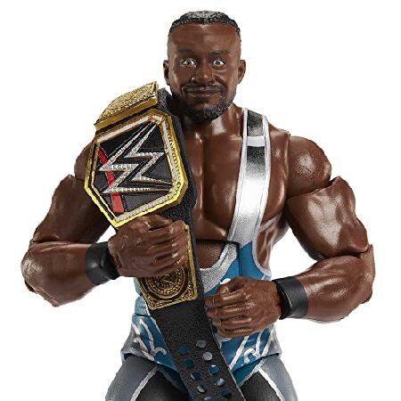 WWE MATTEL Big E Elite Collection アクションフィギュア 6インチ ポーズ可能 コレクションギフト WWEファン向け 対象年齢8歳以上 マルチカラー (HDF36)の画像