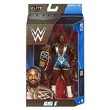 WWE MATTEL Big E Elite Collection アクションフィギュア 6インチ ポーズ可能 コレクションギフト WWEファン向け 対象年齢8歳以上 マルチカラー (HDF36)の画像