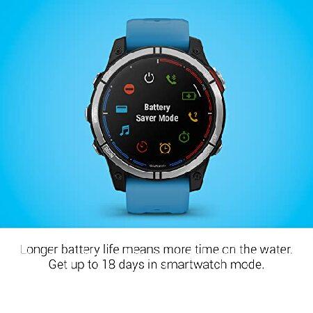 Garmin quatix(R) 7 Standard Edition, Marine GPS Smartwatch, Tide Changes and Anchor Drag Alerts, Waypoint Markingの画像
