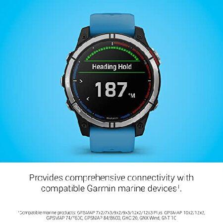 Garmin quatix(R) 7 Standard Edition, Marine GPS Smartwatch, Tide Changes and Anchor Drag Alerts, Waypoint Markingの画像