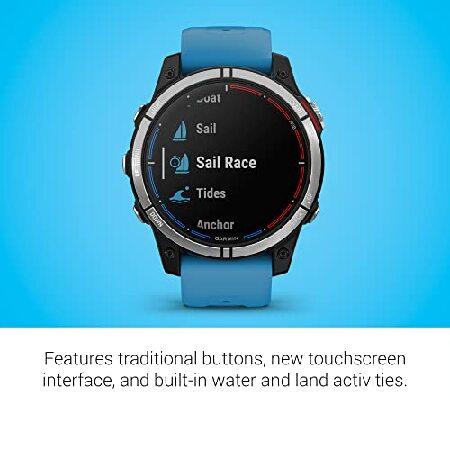 Garmin quatix(R) 7 Standard Edition, Marine GPS Smartwatch, Tide Changes and Anchor Drag Alerts, Waypoint Markingの画像