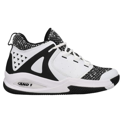 AND1 Take Off 3.0 Men’s Basketball Shoes, Indoor or Outdoor, Street or Court - White/Black Trim, 9.5 Medium｜awa-outdoor｜03