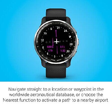 Garmin D2(TM) Air X10, Touchscreen Aviator Smartwatch with GPS, Aviation Weather, Call and Text, Health and Wellness Features and More, Blackの画像
