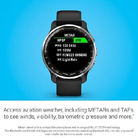 Garmin D2(TM) Air X10, Touchscreen Aviator Smartwatch with GPS, Aviation Weather, Call and Text, Health and Wellness Features and More, Blackの画像