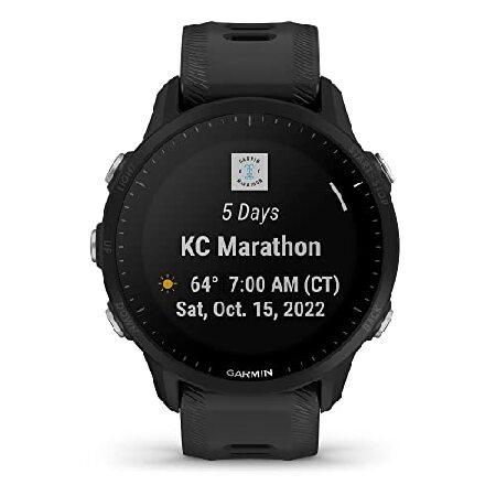 Garmin Forerunner(R) 955 Solar, GPS Running Smartwatch with Solar Charging Capabilities, Tailored to Triathletes, Long-Lasting Battery, Black - 010-02の画像
